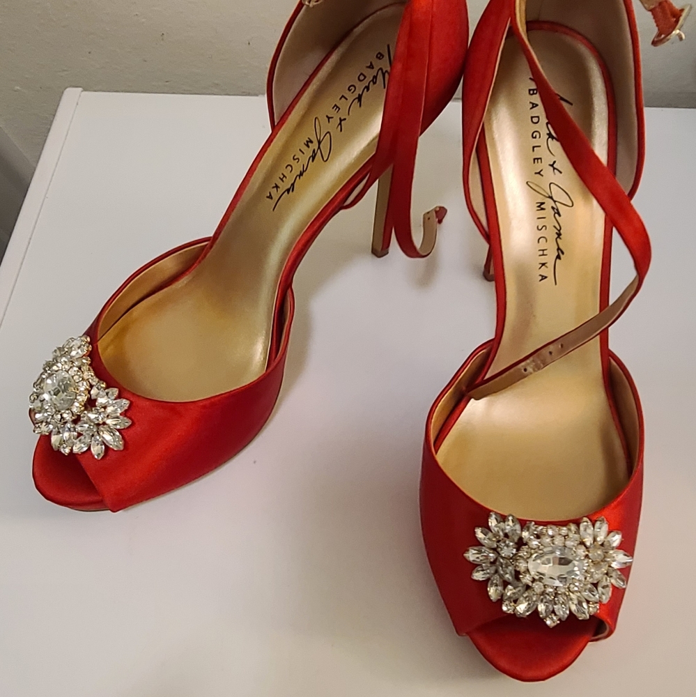 Badgley Mischka Red Heels